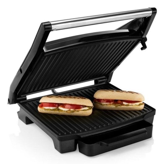 Parrilla eléctrica Princess 112416 Panini Grill 2000 W apertura 180° aluminio