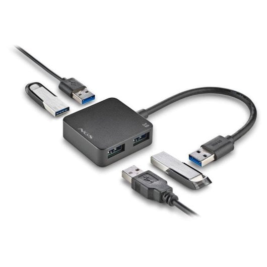 Hub NGS 4 puertos 5 Gbps IHUB 3.0 TINY compacto USB 3.0 cable 18 cm