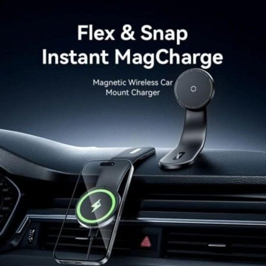 Cargador de coche inalámbrico Vention KSKB0 15W Aleación aluminio-titanio Negro