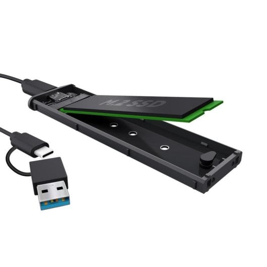 Caja SSD Externa Trust 25806 M.2 Aluminio Negro USB-C 10 Gbit/s