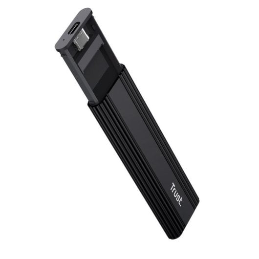 Caja SSD Externa Trust 25806 M.2 Aluminio Negro USB-C 10 Gbit/s