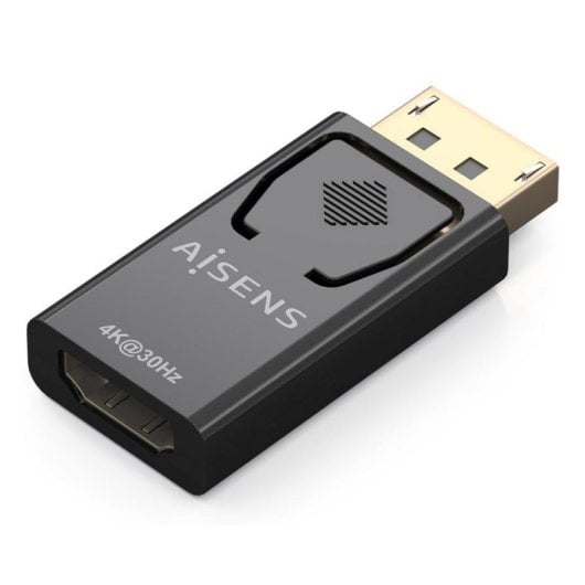 Conversor de vídeo Aisens DP/M-HDMI/H DisplayPort a HDMI 4K Negro