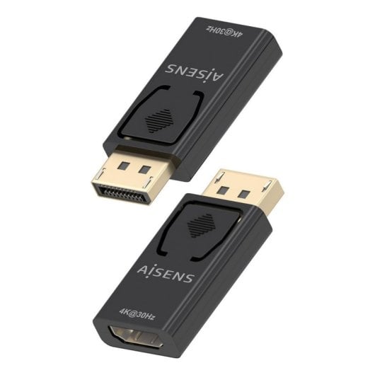 Conversor de vídeo Aisens DP/M-HDMI/H DisplayPort a HDMI 4K Negro