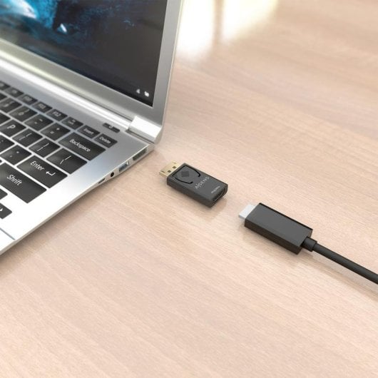 Conversor de vídeo Aisens DP/M-HDMI/H DisplayPort a HDMI 4K Negro