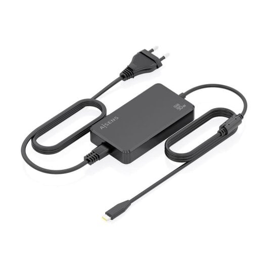 Cargador GaN Aisens ASCH-1PD90D069-BK 90W USB-C PD3.0 1.8m Negro