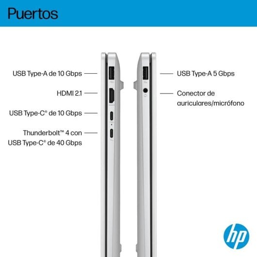 Portatile HP OmniBook 7 AI 14-fr0014ns 14" Intel Core Ultra 7 255H 32GB 1TB SSD OLED Glacier Silver