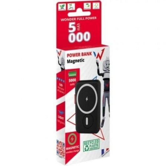 Powerbank Wonder WX5MAG 5000mAh 20W Fijación Magnética Negra