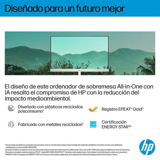 HP All-in-One 27-cr2014ns Intel Core Ultra 5 225U 16GB 512GB SSD Windows 11 Home Blanco