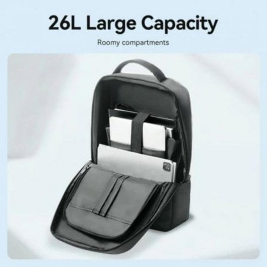 Sac à dos Vention KRSB0 pour PC portables 17.3" 26L imperméable noir