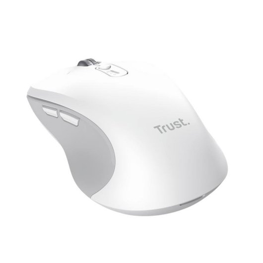 Ratón Trust 25674 Bluetooth 3200DPI Blanco Multidispositivo HyperScroll 9 Botones