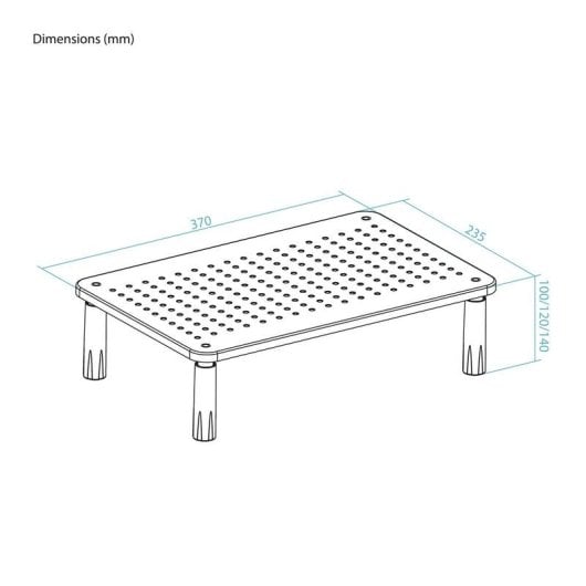 Supporto Monitor TooQ TQMR086 Regolabile Multiuso Nero 20kg