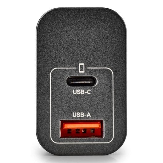 Carregador NGS ERA 30W BLACK GaN 2 Portas USB-C USB-A Carga Rápida