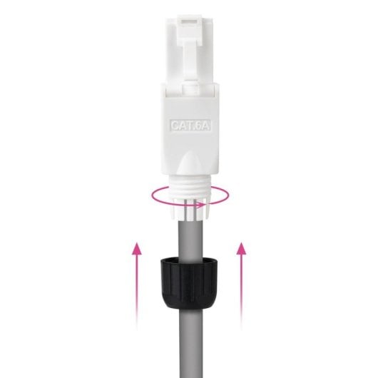Connettore Nanocable 10.21.0601 RJ45 Cat.6A UTP Autocrimpante Bianco 10pz