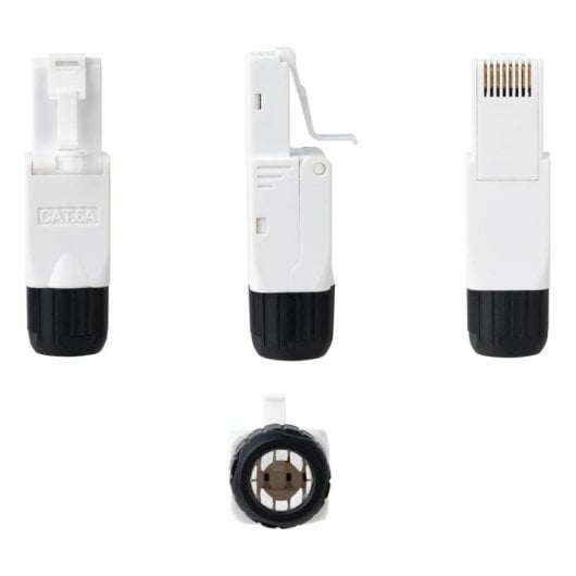 Connettore Nanocable 10.21.0601 RJ45 Cat.6A UTP Autocrimpante Bianco 10pz