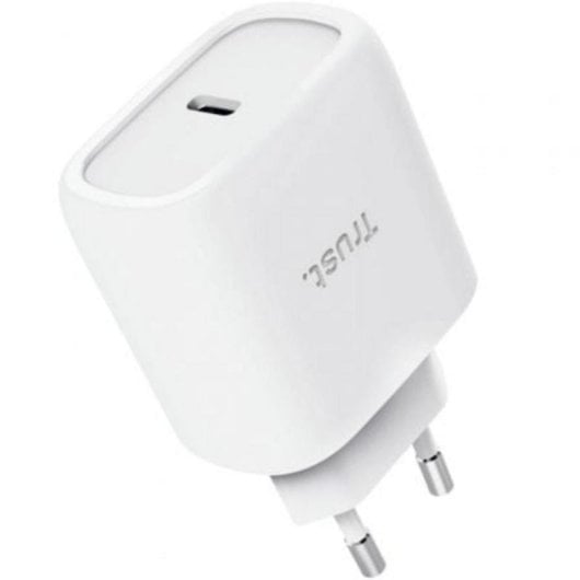Cargador Trust Maxo GaN 45W USB-C con cable de 2 m y compatibilidad Apple