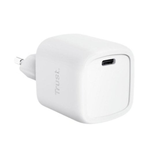 Cargador Trust Maxo GaN 30W USB-C Compacto Blanco Carga Rápida