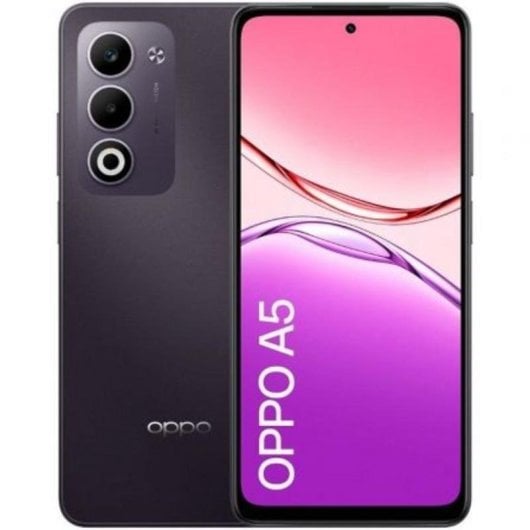 Oppo A5 4GB 128GB 6.67" LCD 90Hz 4G Dual SIM IP65 Câmara 50MP 6000mAh Android 15 Roxo