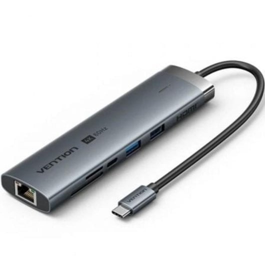 Hub Vention 9 puertos USB-C 5Gbps modelo TGVHB con HDMI 4K y Ethernet