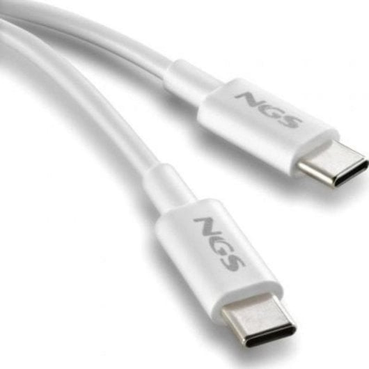 Cable USB-C NGS Zyro 60W-1 1m Carga Rápida 480Mbps Blanco