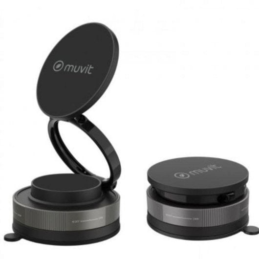 Supporto smartphone Muvit MCCHL0035 magnetico universale pieghevole ventosa nero