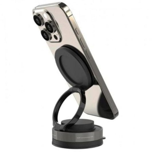 Supporto smartphone Muvit MCCHL0035 magnetico universale pieghevole ventosa nero