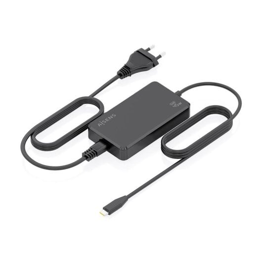 Cargador de sobremesa Aisens ASCH-1PD45D067-BK GaN USB-C 45W 1.8m Negro
