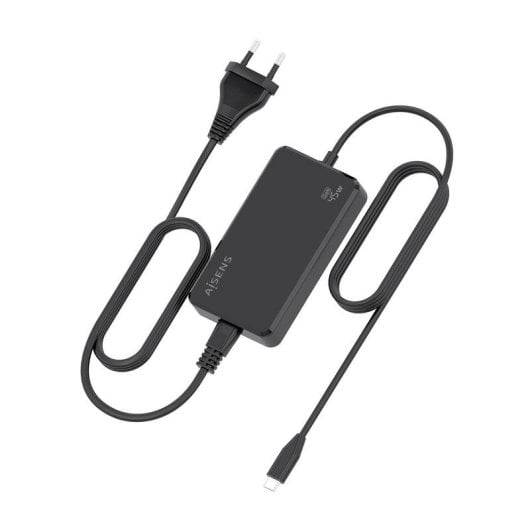Cargador de sobremesa Aisens ASCH-1PD45D067-BK GaN USB-C 45W 1.8m Negro