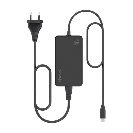 Cargador de sobremesa Aisens ASCH-1PD45D067-BK GaN USB-C 45W 1.8m Negro