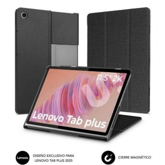 Funda Subblim Shock Case Lenovo Tab Plus 11.5" Negra Esquinas Reforzadas SmartCover