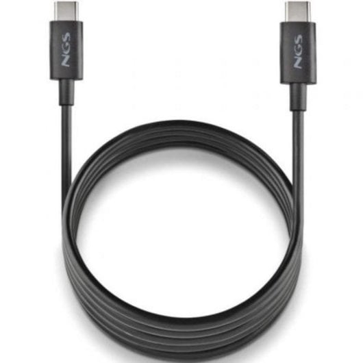 Cable USB-C NGS Zyro 60W-1 Negro 1m Carga Rápida PVC 480 Mbps