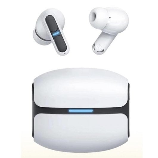 Auriculares Leotec Nebula Fit inalámbricos Bluetooth para gaming y deporte blancos
