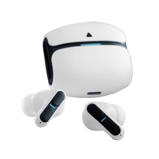 Auriculares Leotec Nebula Fit inalámbricos Bluetooth para gaming y deporte blancos