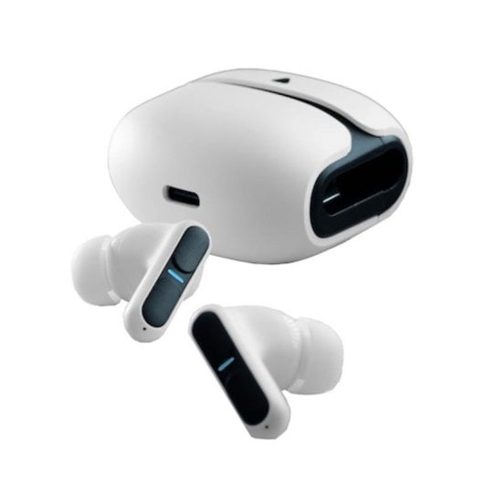 Auriculares Leotec Nebula Fit inalámbricos Bluetooth para gaming y deporte blancos