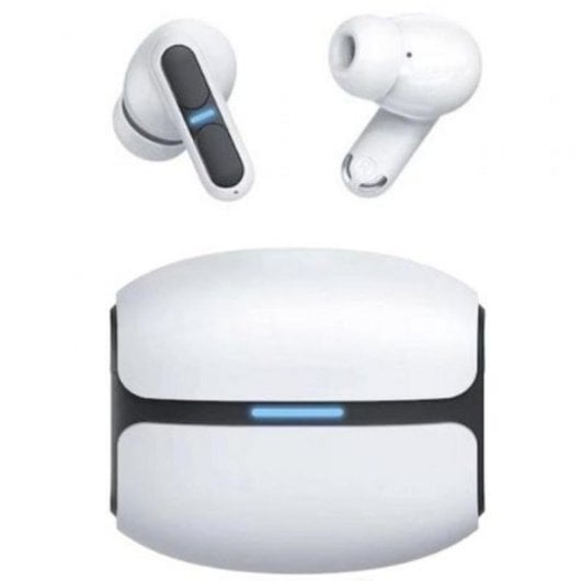Auriculares Leotec Nebula Fit inalámbricos Bluetooth para gaming y deporte blancos
