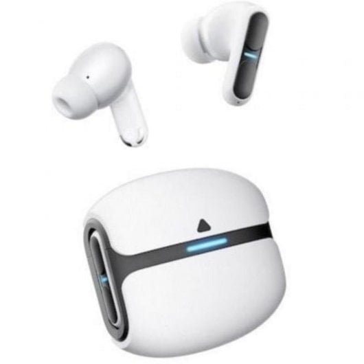 Auriculares Leotec Nebula Fit inalámbricos Bluetooth para gaming y deporte blancos