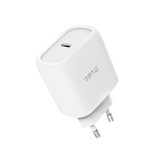 Cargador Trust Maxo GaN USB-C 45W Blanco Power Delivery PPS 2m