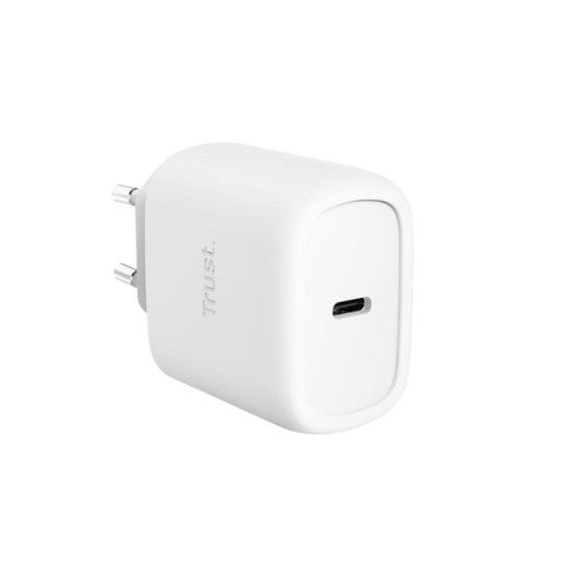 Cargador Trust Maxo GaN USB-C 45W Blanco Power Delivery PPS 2m