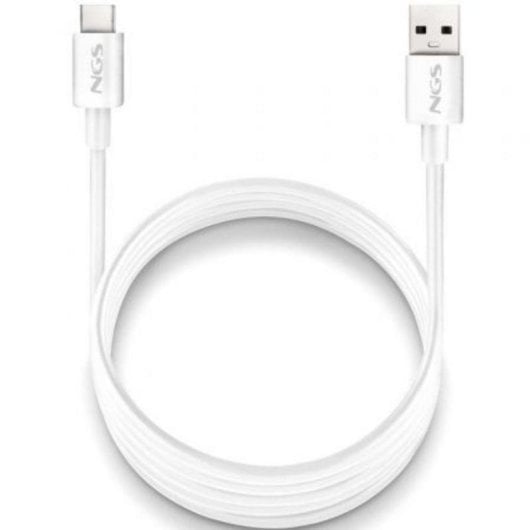 Cable USB NGS ZYRO-AC White USB-A a USB-C 1m 15W 480Mbps Blanco