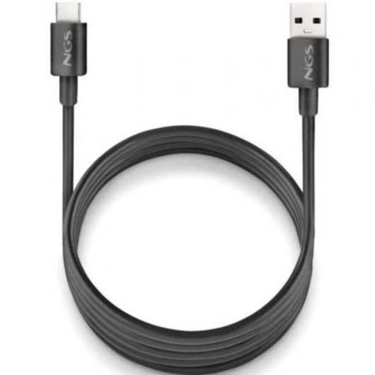 Cavo USB NGS ZYRO-AC Black 1m USB-A a USB-C 15W 480Mbps