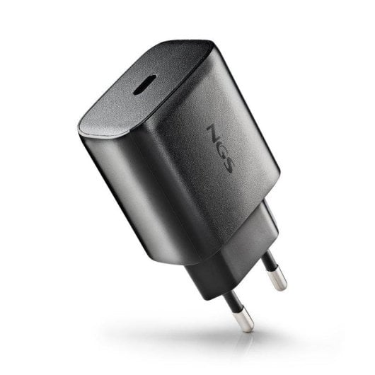 Carregador NGS Bud 45W-C GaN USB-C PD PPS Cabo 1,5 m Preto