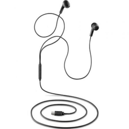 Auriculares NGS Cross Glide mit Kabel USB-C, Mikrofon, Multifunktionstaste, Schwarz