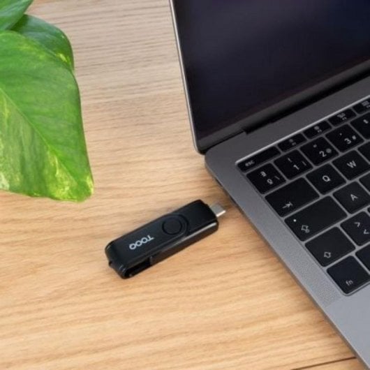 Lector de tarjetas TooQ TQR-3003B USB-C 2.0 USB-A 3.0 SD TF Compacto Negro