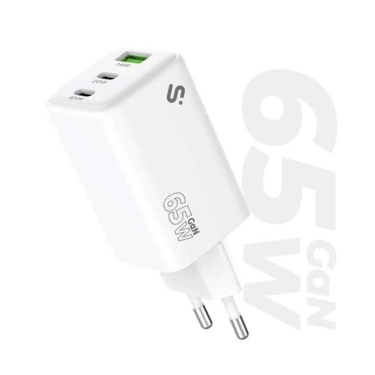 Cargador Subblim GaN 65 W USB-C Dual PPS Power Delivery Ultra Compacto