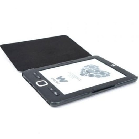 E-Book-Hülle Woxter EB26-009 Universal 6" Leder Schwarz mit Leselicht