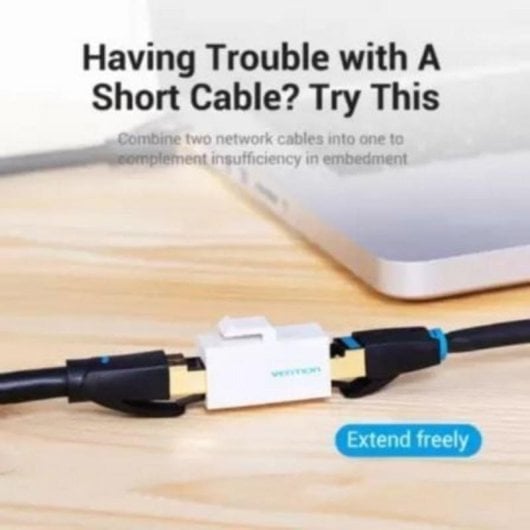 Conector RJ45 Vention IPGW0-5 Keystone Cat6 UTP Blanco Pack 5