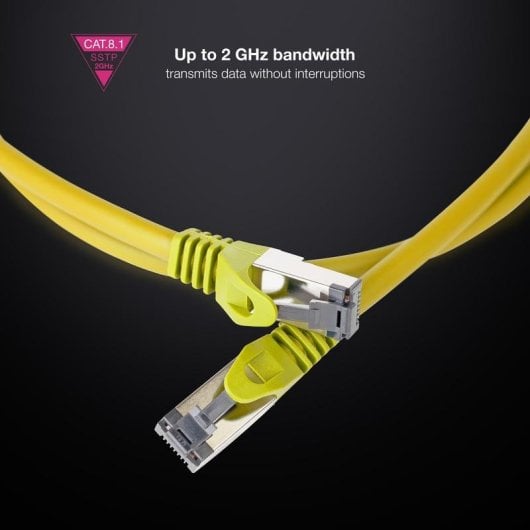 Cable de red Nanocable 10.20.2002-Y Cat8.1 SSTP cobre 2 m amarillo