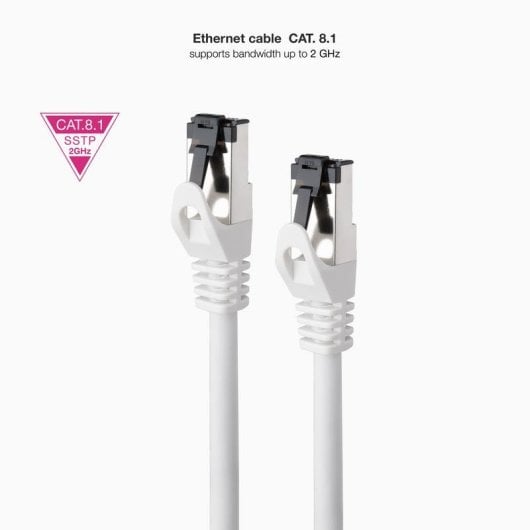 Cable de red Nanocable 10.20.2000-L25-W Cat.8.1 SSTP 0,25 m blanco LSZH