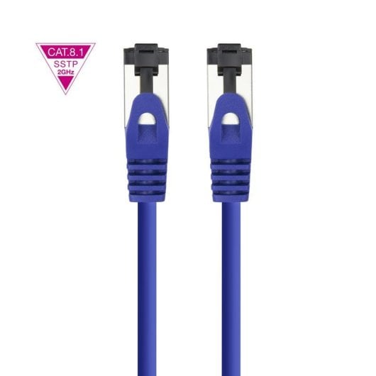 Cable de red Nanocable 10.20.2000-BL Cat.8.1 SSTP AWG26 0,5 m azul LSZH