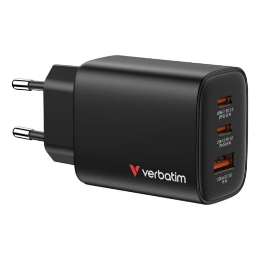 Caricatore Verbatim 32352 65W USB-C GaN Universale Ricarica Rapida