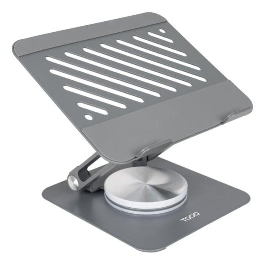 Soporte Tablet TooQ PH-NARVI-G plegable 360° acero carbono hasta 13" gris oscuro